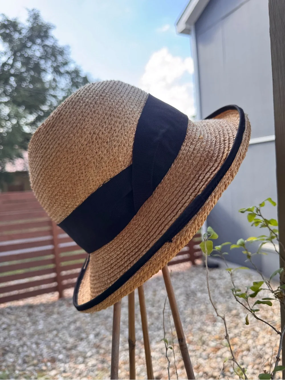 Tilley Women’s Brand Rebecca Sun Raffia Hat Vintage 90s Size LG
